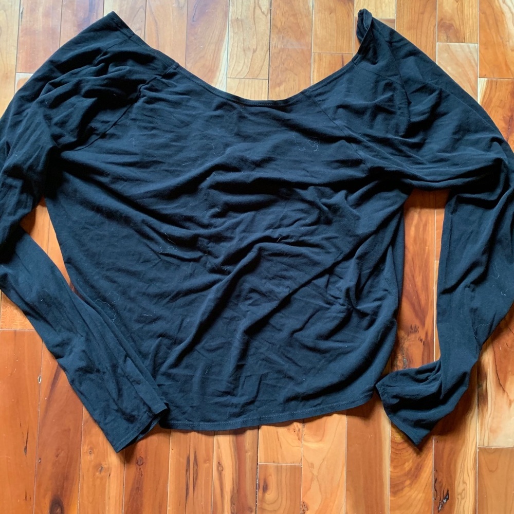 Manduka Draped back long sleeve top